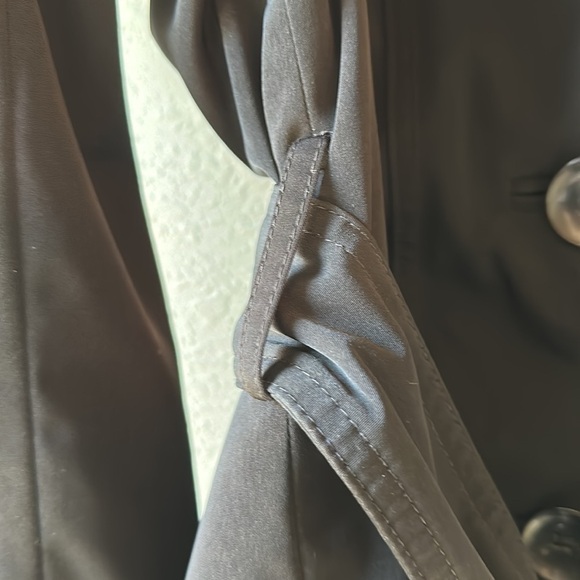 Croft & Barrow Black Short Trench Coat Size Small - Picture 5 of 15